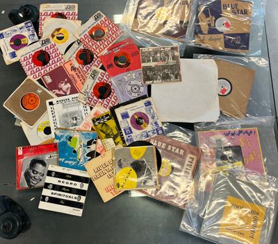 a lot of items that are sitting on a table