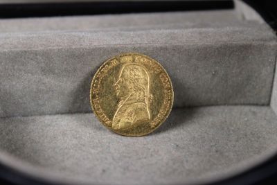 une image représentant une pièce d'or posée sur une boîte