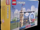une boîte contenant une tour horloge Lego Creator