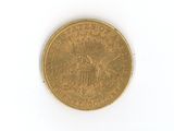 an image of a gold coin on a white surface