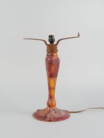 Pied de lampe en verre multicouche gravé à l'acide d'un pays…