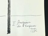 a drawing of a street sign on a pole