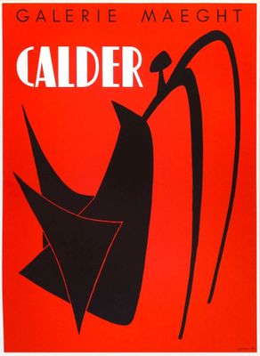 a black and red poster with a man in a suit holding a cane