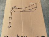 a cardboard box with a drawing of a boat on it
