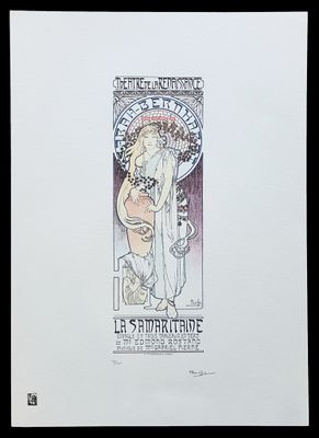 Alphonse MUCHA (1860-1939), d'après, " La Samaritaine ", rep…