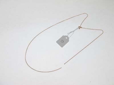 chaîne maille gourmette or rose 750°/°°, bossuée, cassée L… - Photo 1