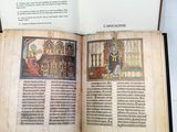 an open book with a picture of a man in a church