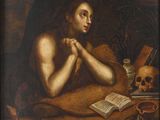 une image représentant un tableau où l'on voit un homme assis à une table avec un livre