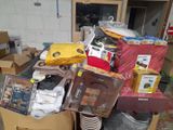 a box full of items that are sitting in a room