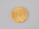 an image of a gold coin on a white surface