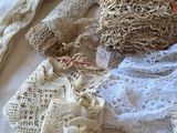 many different types of laces on a table