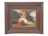 une image représentant un tableau d'une femme nue allongée par terre