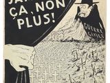 un dessin en noir et blanc représentant un homme coiffé d'un chapeau et muni d'une canne
