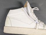 nike air force high top sneaker in white leather