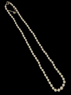 Collier de perles de culture montées en chute, fermoir et ch… - Photo 1