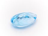 a blue topazte gems on a white background