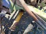 a close up view of a tractor ' s front end