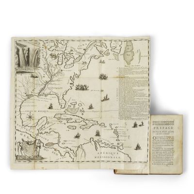 une vieille carte des îles britanniques accompagnée d'une carte des îles britanniques