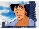 an image of a cartoon of a man in a blue shirt