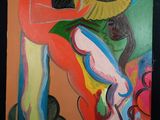 une image d'un tableau représentant une femme coiffée d'un chapeau
