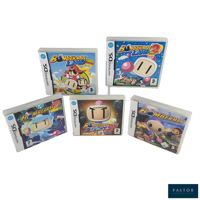 quatre jeux Nintendo Wii alignés sur une surface blanche