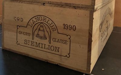 12 Bouteilles Château L'ANGELUS 1990 - CBO (Photo non contra…