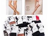 lot de 20 paires de chaussettes hautes pour femme, en noir et blanc