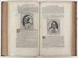 an open book with a picture of a man and a woman on it