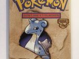 a close up of a bag of pokemon trading cards on a table