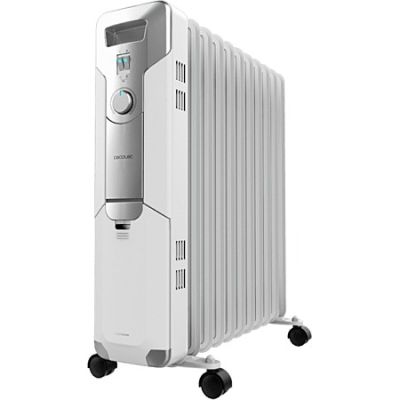 une photo d'un radiateur électrique blanc posé sur une table blanche