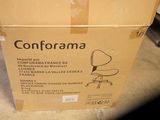 a cardboard box with a picture of a chair on it