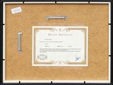 a picture of a picture of a certificate on a bulletin board