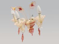 MURANO Paire d'appliques en verre soufflé dans les tons de r… (photo 5)
