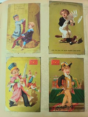 Chromos et images Album 26x22 cm, 65 pages. Images collées e…