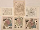 six maps of the county of somerset, including the county of somerset and somerset