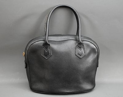 Didier Lamarthe - Sac en cuir grainé noir, porté main, ferme…