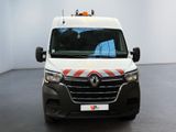 a picture of a white van with a red and white stripe