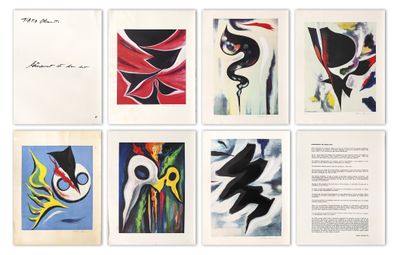 un ensemble de six tableaux de formes et de tailles variées