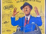 french movie poster for the film le traccisin, featuring a man in a blue suit and hat
