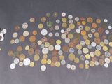a lot of coins that are on the ground