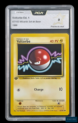 une image représentant une carte Pokémon sur laquelle figure une balle rouge