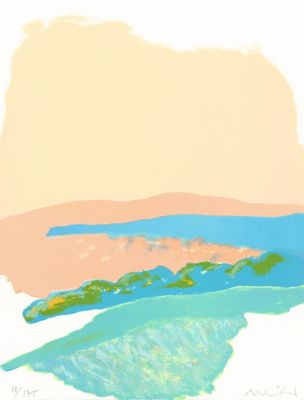 Roger Mühl (1929-2008) - Une pâle lueur rose, 1986, Lithogra…