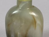 a picture of a green and white glass snuff bottle