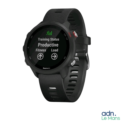 La Garmin est une montre connectée dotée d'un capteur de fréquence cardiaque intégré à l'écran
