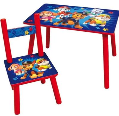 Ensemble 1 table et 1 chaise FUN HOUSE PAT'PATROUILLE , dime…