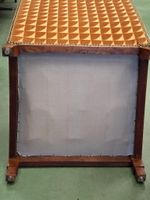 Paire de fauteuils en velours ciselé moderne à motifs géomét… (photo 5)