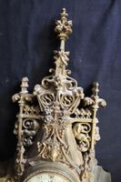 Cartel d'applique en bronze ciselé doré de style neo gothiqu… (photo 6)