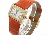 an image of a women ' s wrist watch with diamonds on the dial