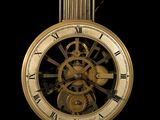 a clock that is sitting on top of a table
