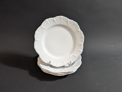 three plates stacked on top of each other on a table